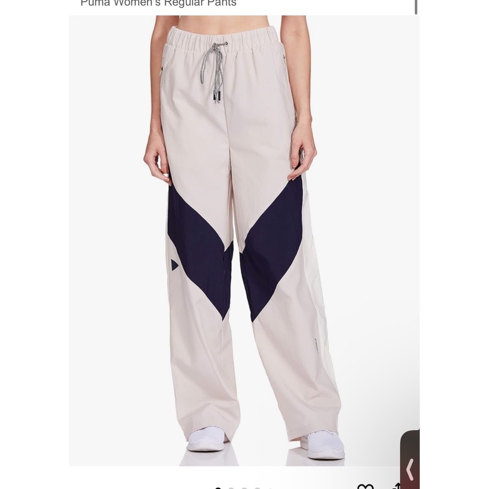 Puma x Selena Gomez SG Lightweight Colorblock Track Pants Streetwear Gray Medium